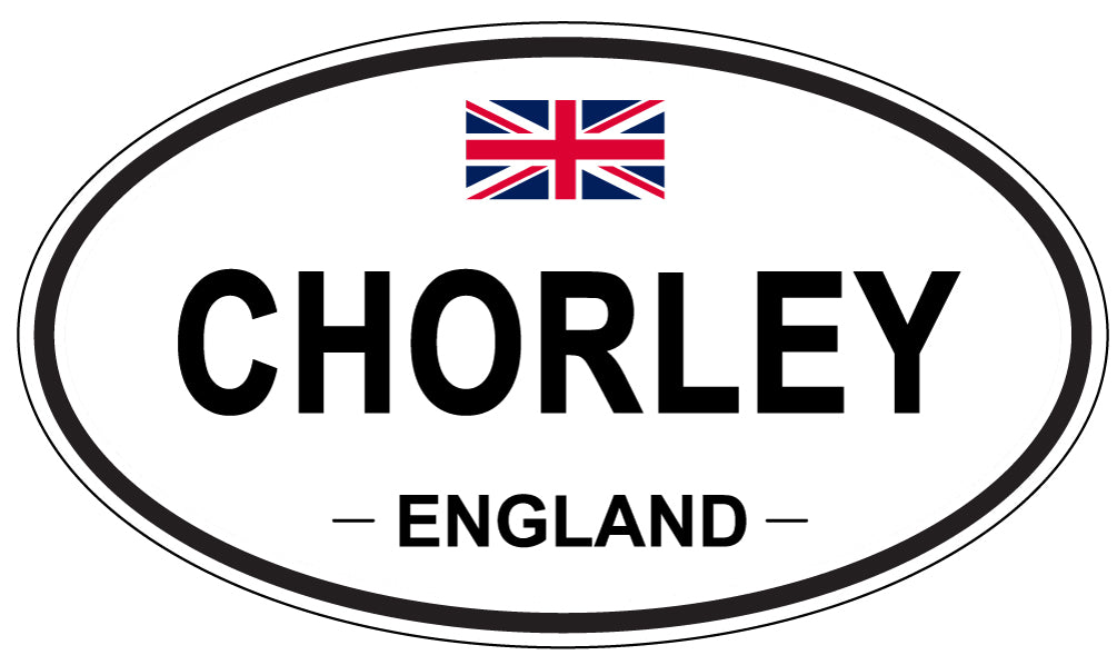 CHORLEY, ENGLAND - Oval Sticker