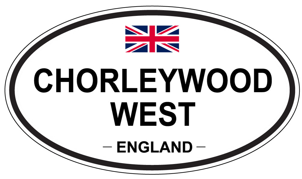 CHORLEYWOOD WEST, ENGLAND - Oval Sticker