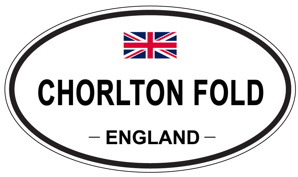 CHORLTON FOLD, ENGLAND - Oval Sticker