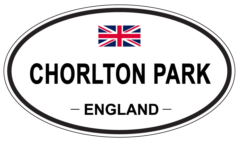 CHORLTON PARK, ENGLAND - Oval Sticker