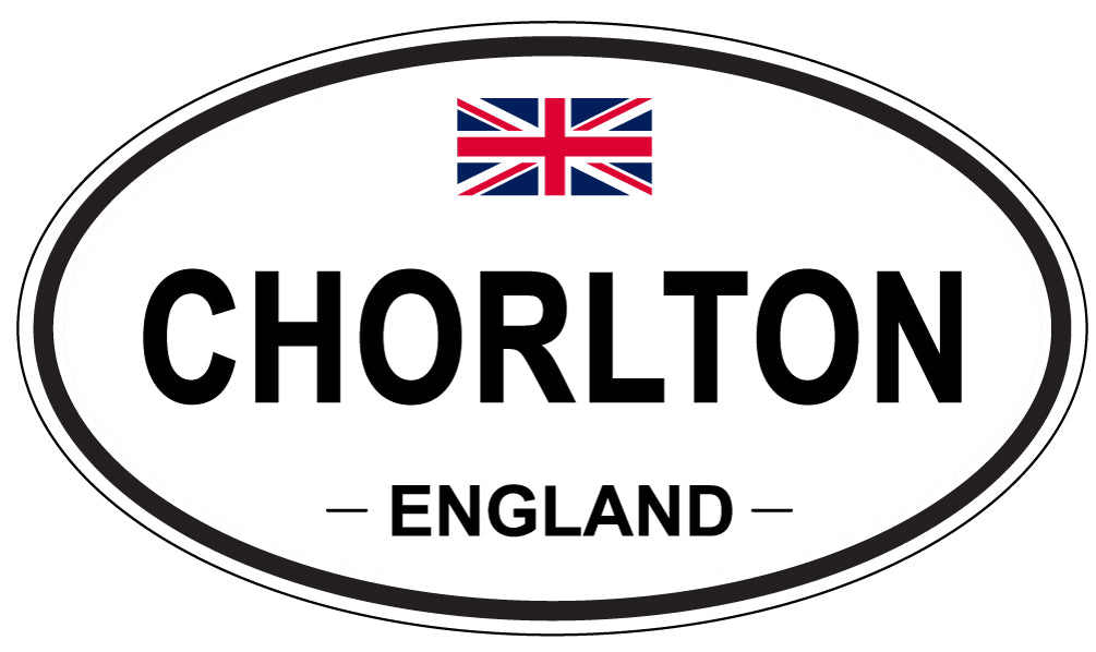 CHORLTON, ENGLAND - Oval Sticker