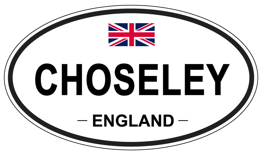 CHOSELEY, ENGLAND - Oval Sticker