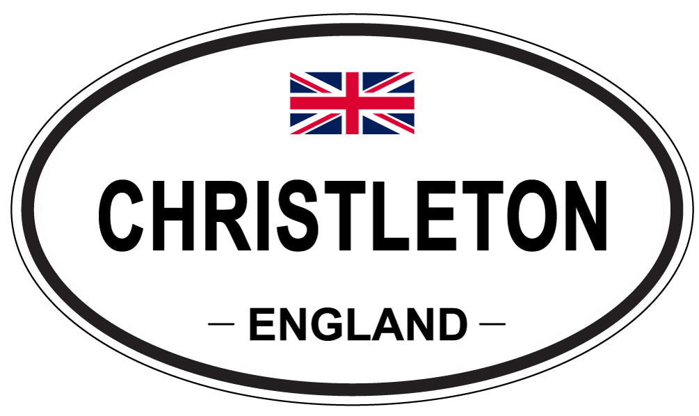 CHRISTLETON, ENGLAND - Oval Sticker
