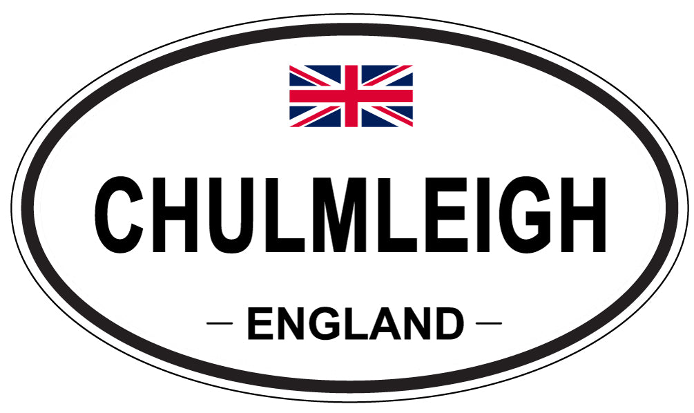 CHULMLEIGH, ENGLAND - Oval Sticker