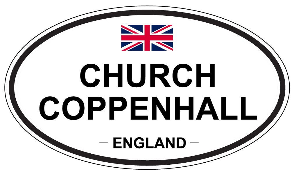 CHURCH COPPENHALL, ENGLAND - Oval Sticker