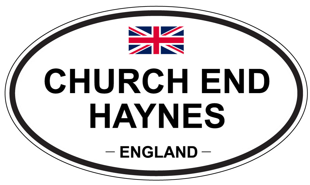 CHURCH END HAYNES, England - Oval Magnet