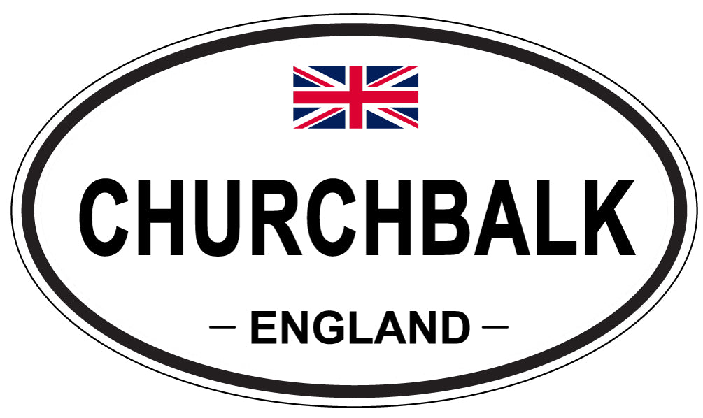 CHURCHBALK, England - Oval Magnet
