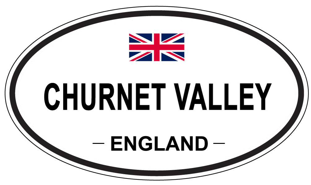 CHURNET VALLEY, ENGLAND - Oval Sticker