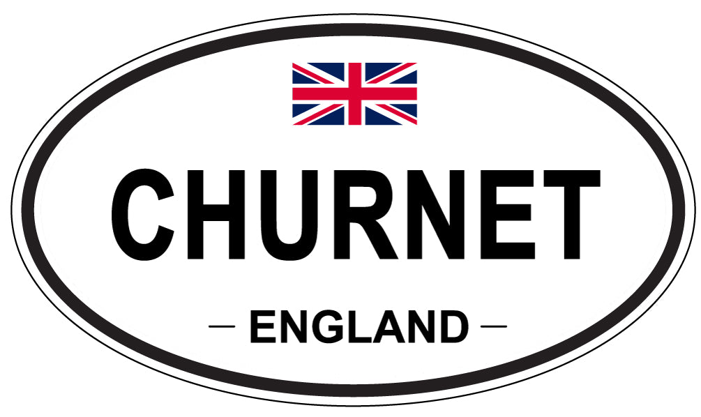 CHURNET, ENGLAND - Oval Sticker