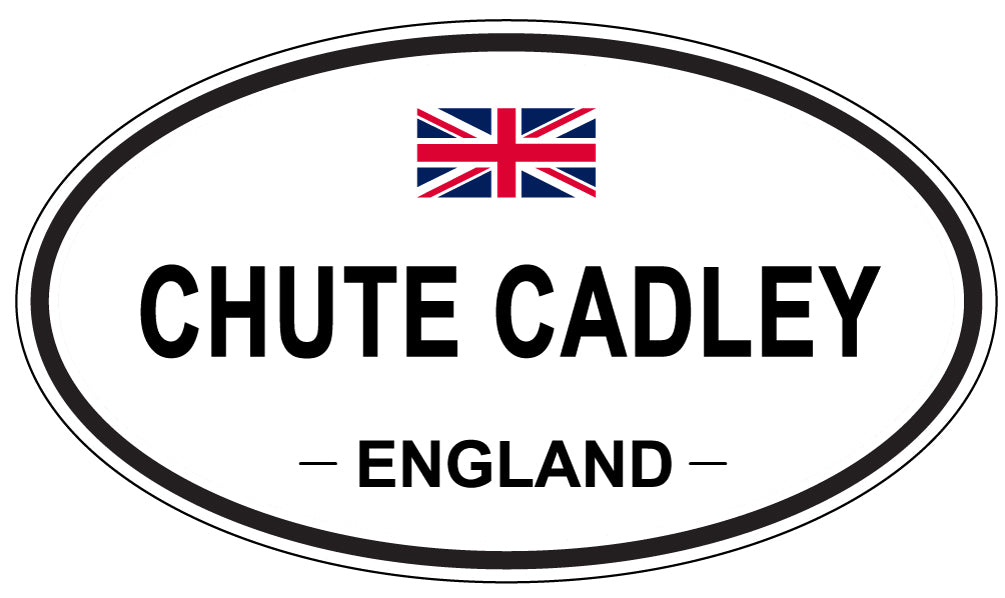 CHUTE CADLEY, ENGLAND - Oval Sticker