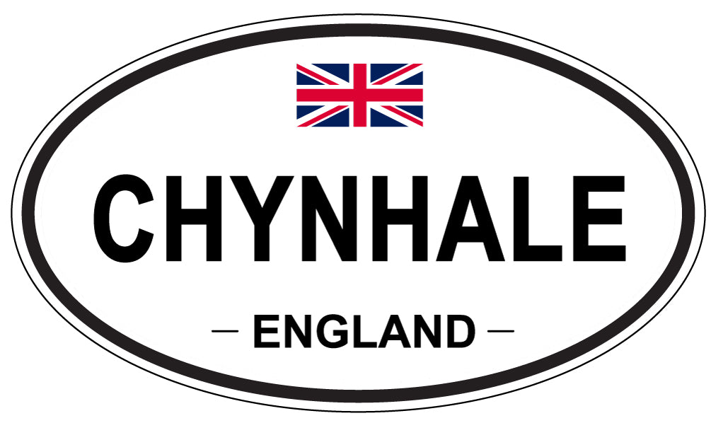 CHYNHALE, ENGLAND - Oval Sticker