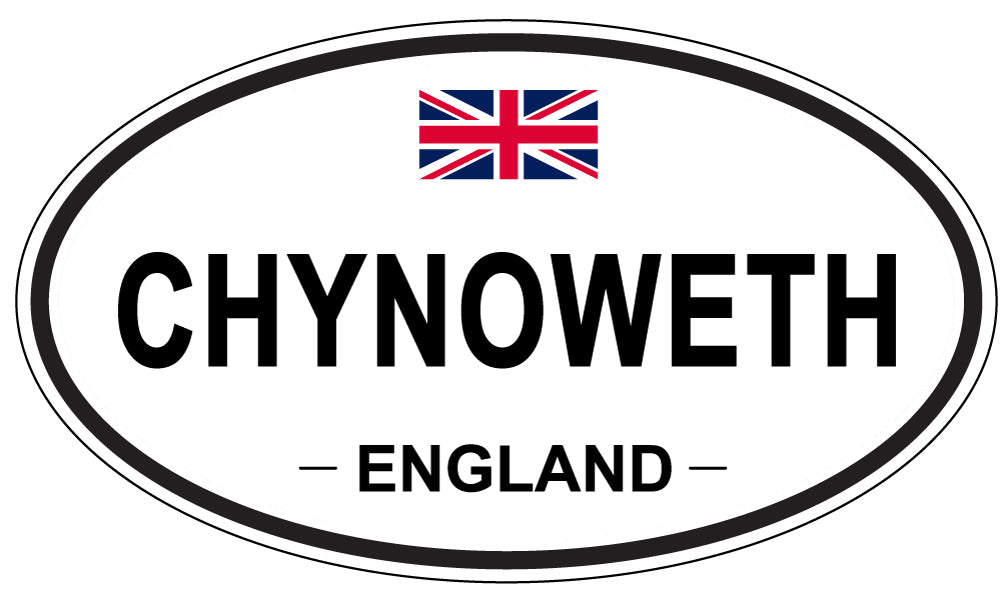 CHYNOWETH, ENGLAND - Oval Sticker