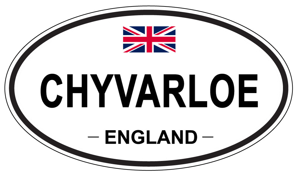 CHYVARLOE, ENGLAND - Oval Sticker
