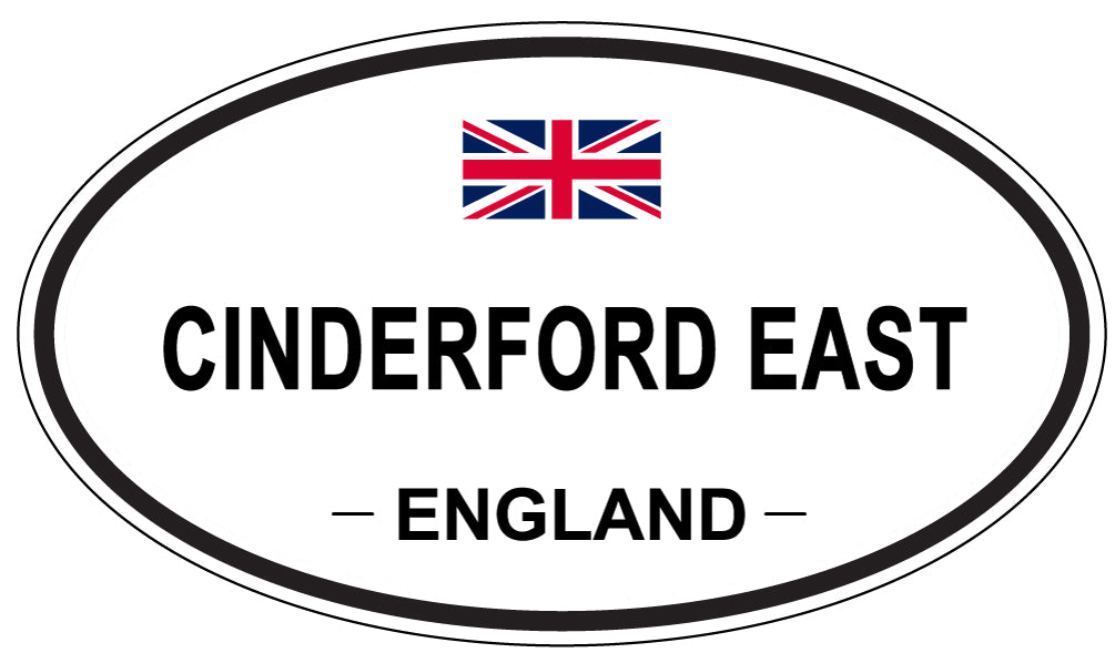 CINDERFORD EAST, ENGLAND - Oval Sticker