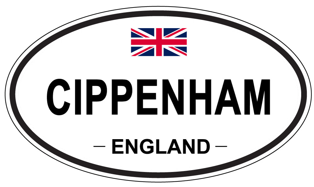 CIPPENHAM, ENGLAND - Oval Sticker