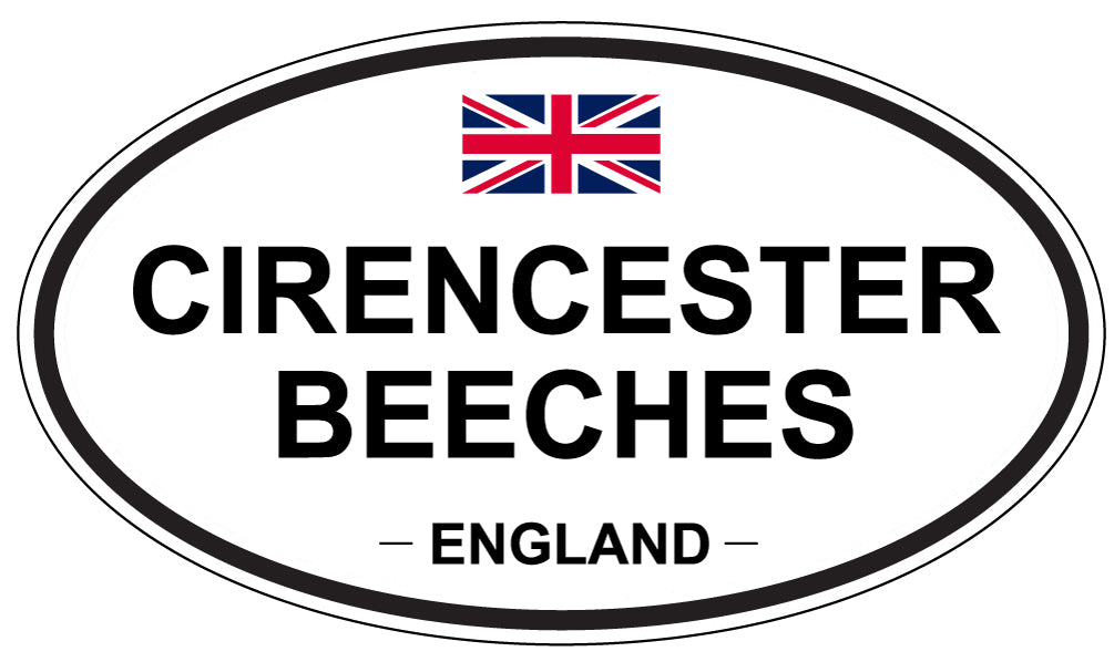 CIRENCESTER BEECHES, ENGLAND - Oval Sticker