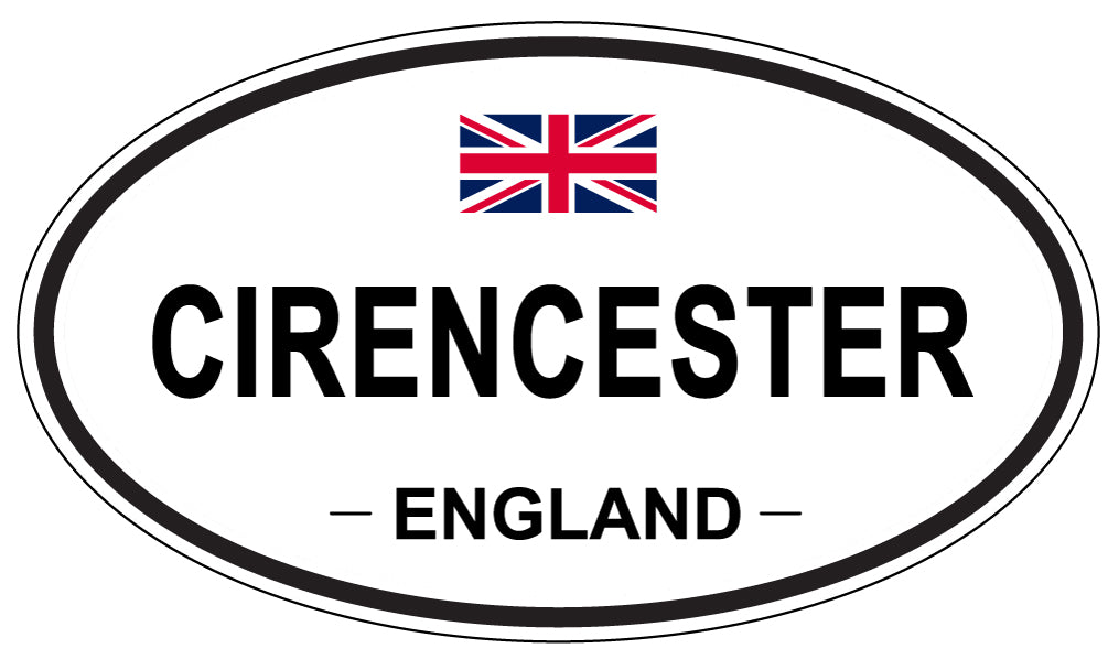 CIRENCESTER, ENGLAND - Oval Sticker
