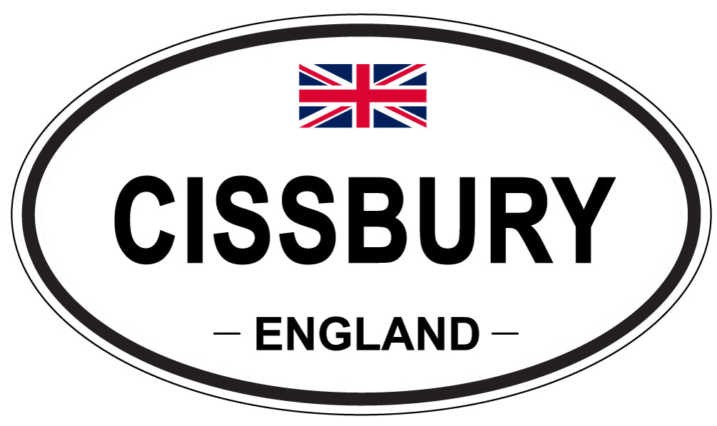 CISSBURY, ENGLAND - Oval Sticker