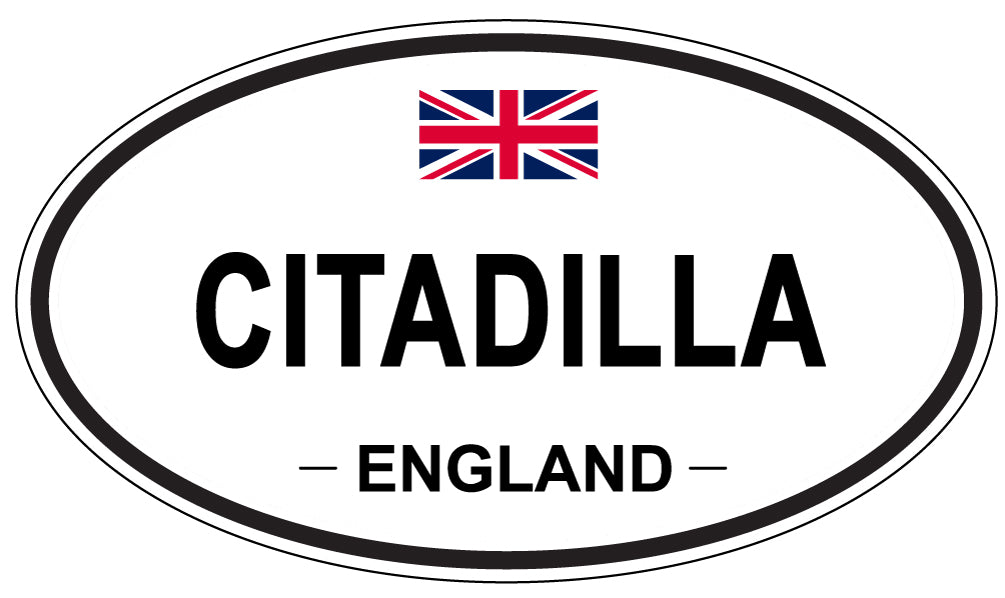 CITADILLA, ENGLAND - Oval Sticker