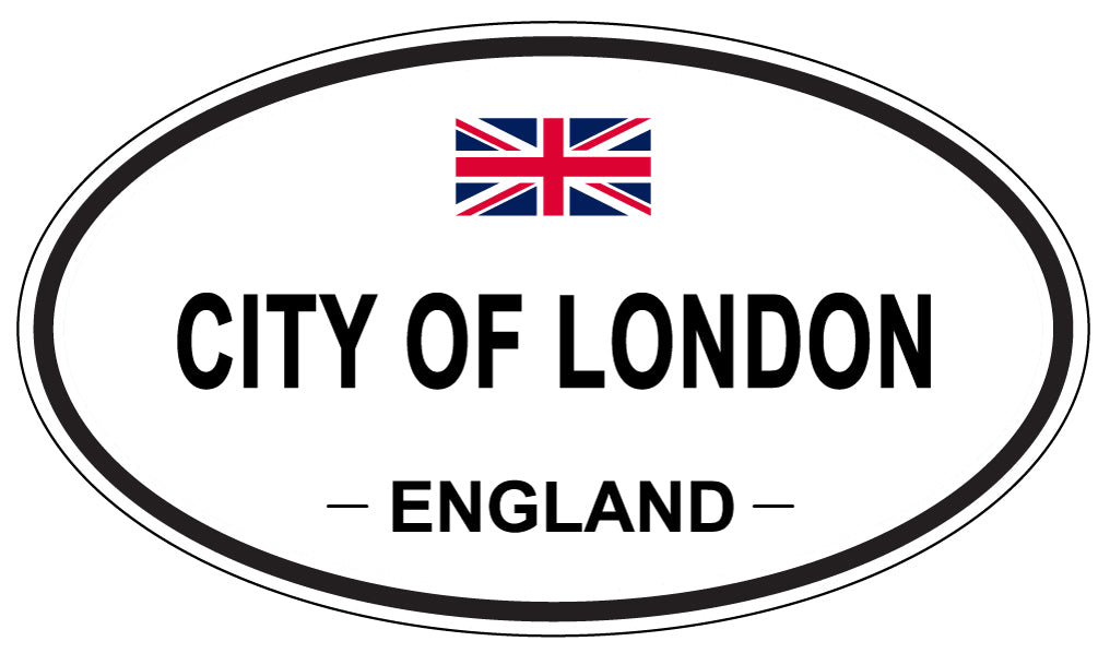 CITY OF LONDON, ENGLAND - Oval Sticker