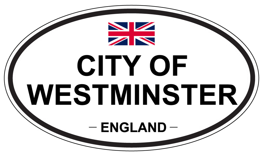 CITY OF WESTMINSTER, ENGLAND - Oval Sticker