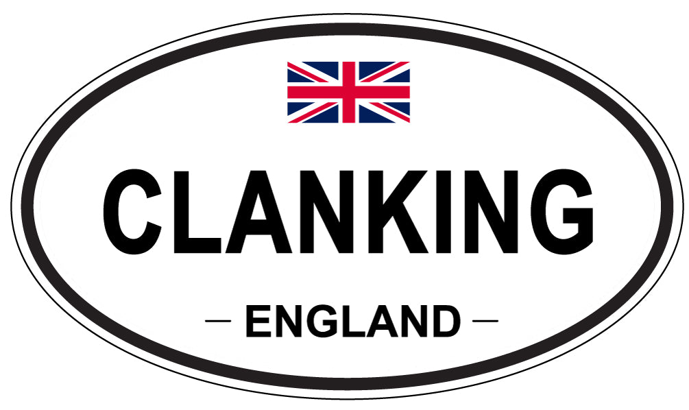CLANKING, ENGLAND - Oval Sticker