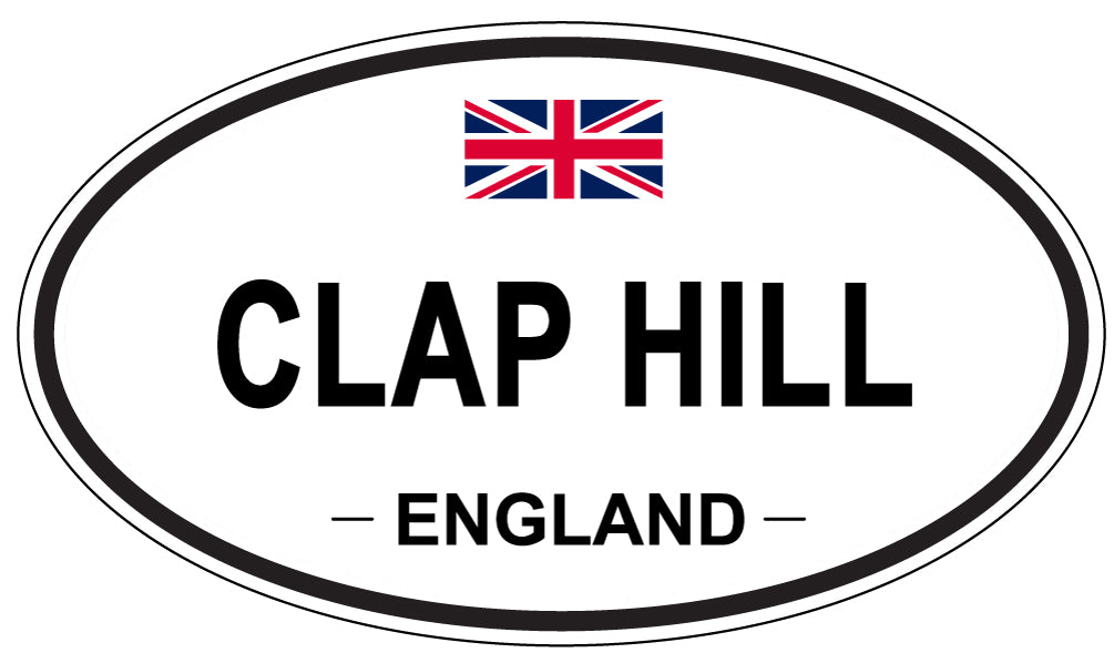 CLAP HILL, ENGLAND - Oval Sticker