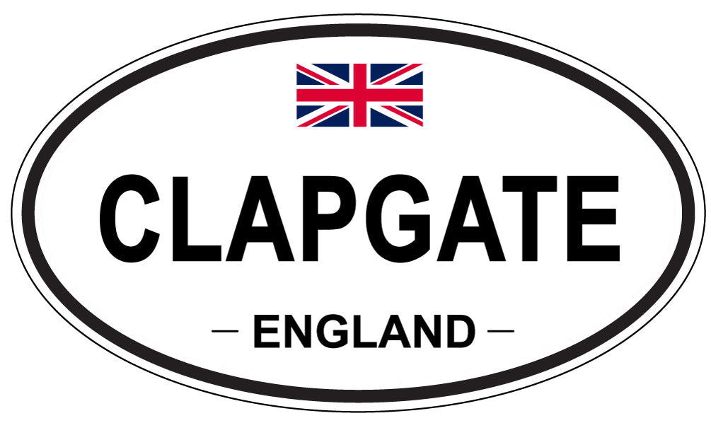 CLAPGATE, ENGLAND - Oval Sticker