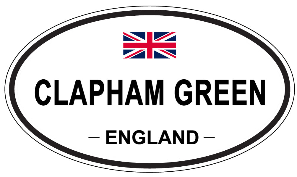 CLAPHAM GREEN, ENGLAND - Oval Sticker