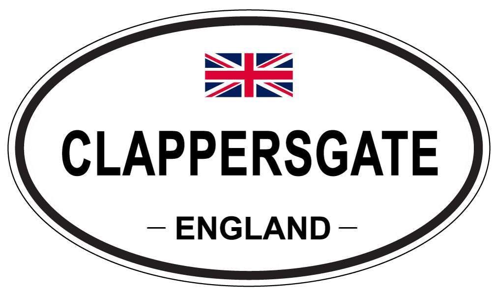 CLAPPERSGATE, ENGLAND - Oval Sticker