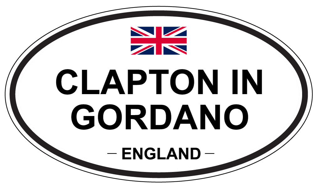 CLAPTON IN GORDANO, ENGLAND - Oval Sticker