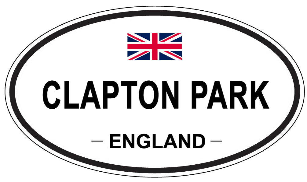CLAPTON PARK, ENGLAND - Oval Sticker
