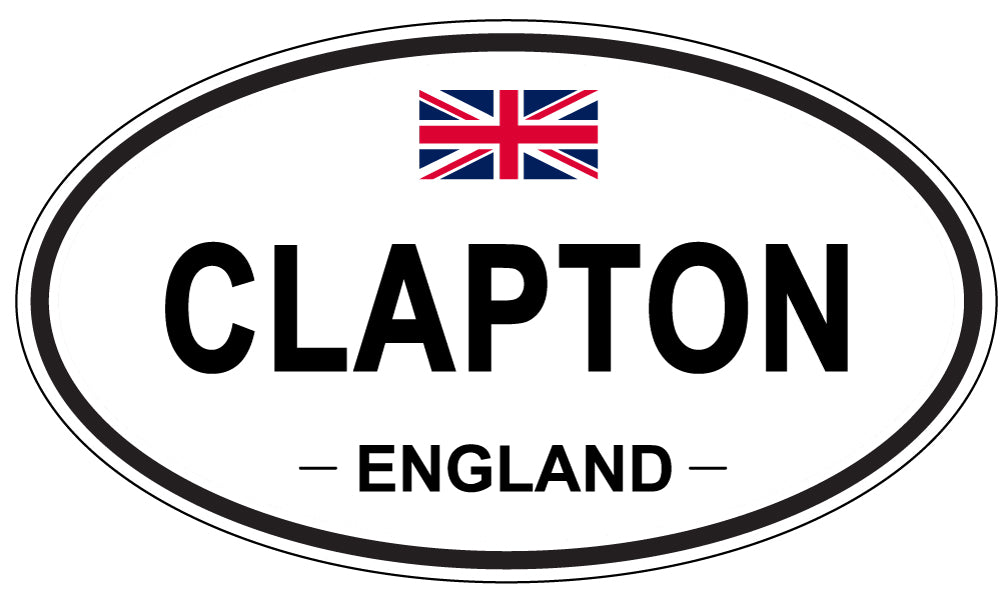 CLAPTON, ENGLAND - Oval Sticker