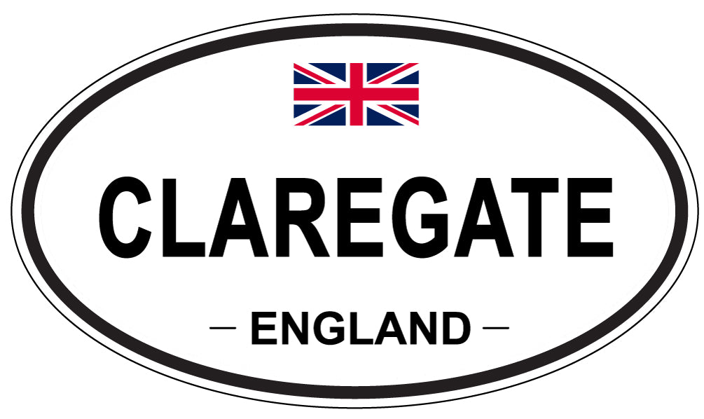 CLAREGATE, ENGLAND - Oval Sticker