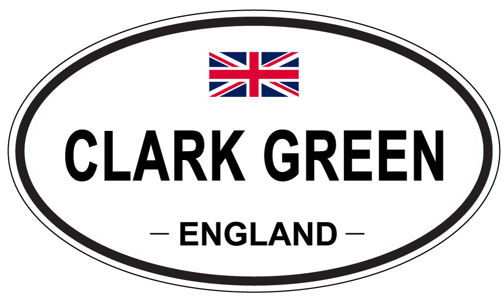 CLARK GREEN, ENGLAND - Oval Sticker