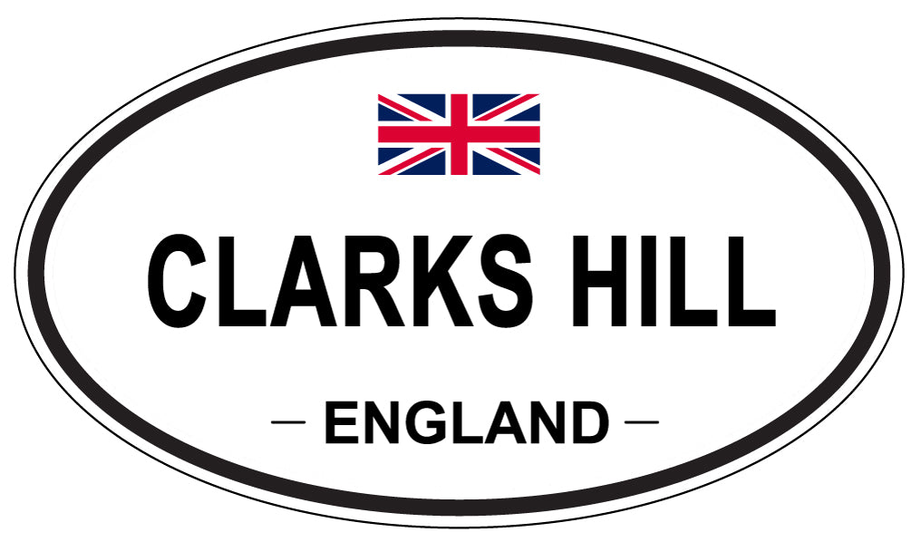 CLARKS HILL, ENGLAND - Oval Sticker
