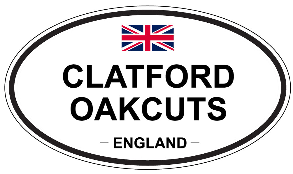 CLATFORD OAKCUTS, ENGLAND - Oval Sticker
