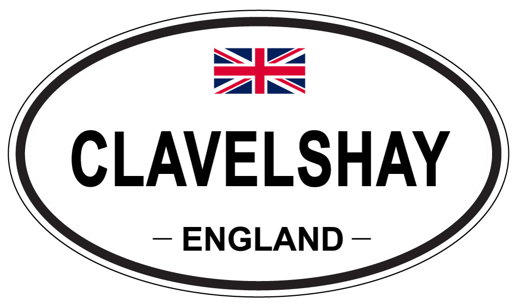 CLAVELSHAY, ENGLAND - Oval Sticker