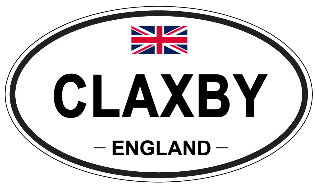 CLAXBY, ENGLAND - Oval Sticker