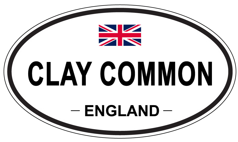 CLAY COMMON, ENGLAND - Oval Sticker