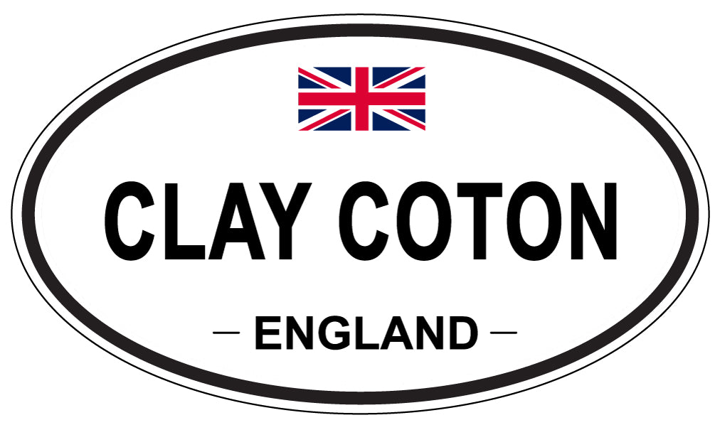 CLAY COTON, ENGLAND - Oval Sticker