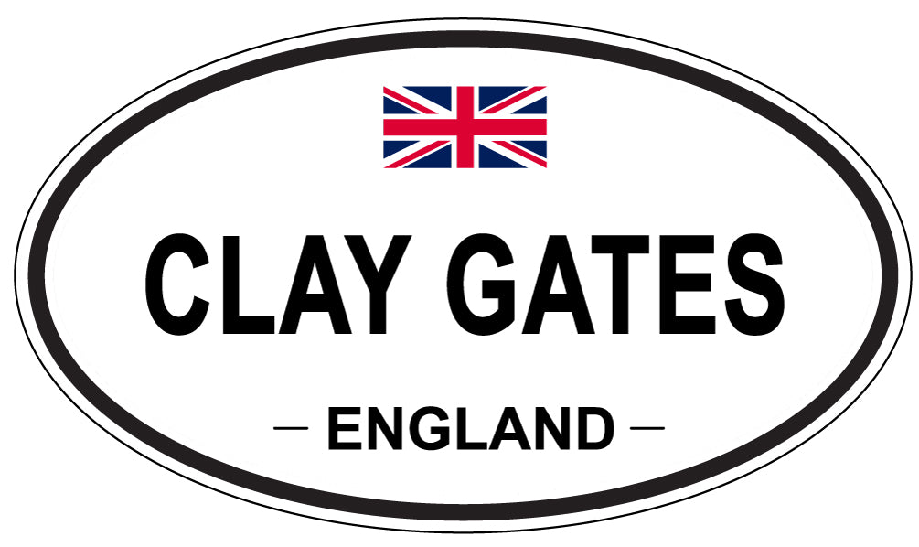 CLAY GATES, England - Oval Magnet