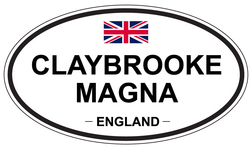 CLAYBROOKE MAGNA, ENGLAND - Oval Sticker