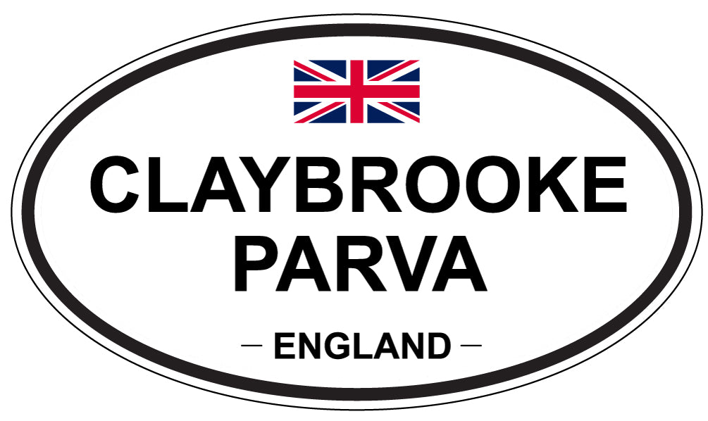 CLAYBROOKE PARVA, ENGLAND - Oval Sticker