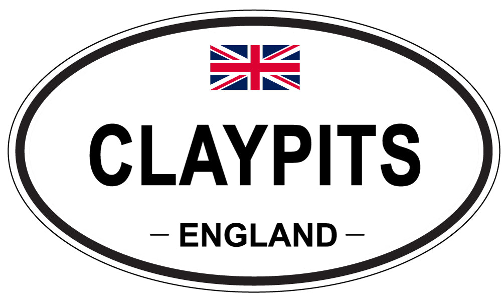 CLAYPITS, ENGLAND - Oval Sticker