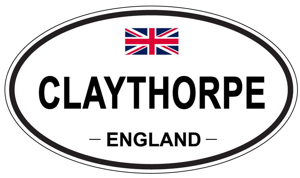 CLAYTHORPE, ENGLAND - Oval Sticker