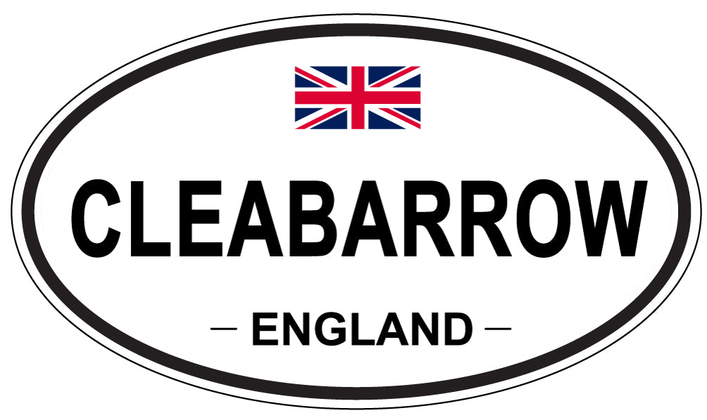 CLEABARROW, ENGLAND - Oval Sticker