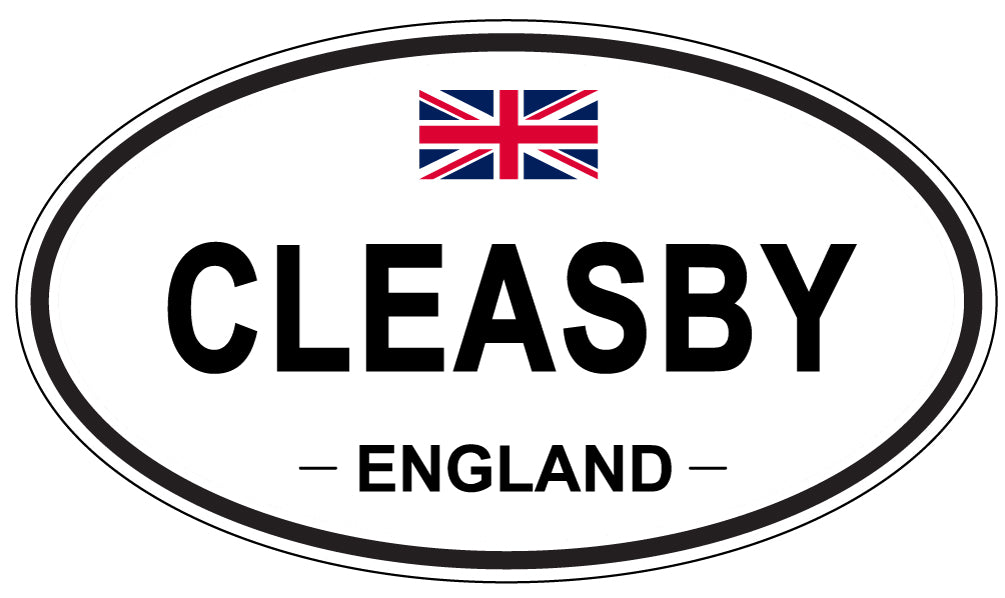 CLEASBY, ENGLAND - Oval Sticker