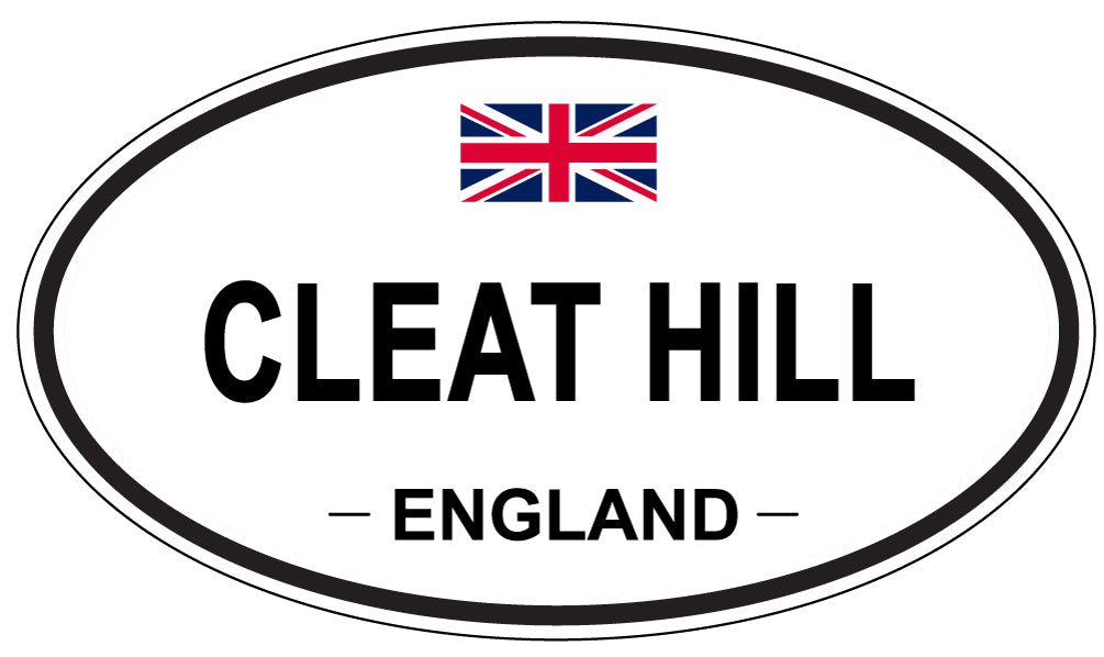 CLEAT HILL, ENGLAND - Oval Sticker