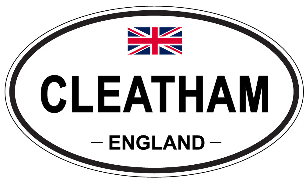 CLEATHAM, ENGLAND - Oval Sticker